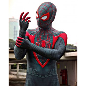 Spiderman Cosplay Costume - Full Bodysuit Zentai for Adults Cosplay White Blue 